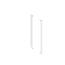 MM20 4 Post Adj Rack Rail Kit 7ft 12-24 Tapped Black Set of 2