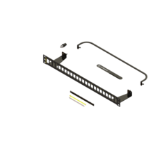 Rear loading shielded jack panel kit unloaded for 24 shielded Clarity 6A or 6 shielded panel jacks