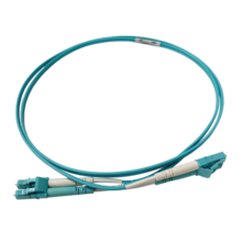 Infinium Ultra LC to LC Duplex Patch Cord, 2mm, OM4, Aqua, Plenum, 2 Meter