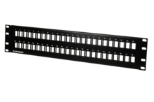 TechChoice Flush Mount Flat Patch Panel Kit 48 Port unloaded