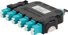 Infinium High Density Cassette, 12 Fiber LC to MPO, OM4, Type B, Near End