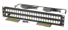 CLARITY 48-PORT, 2RU HIGH DENSITY JACK, UNLOADED FLAT PANEL